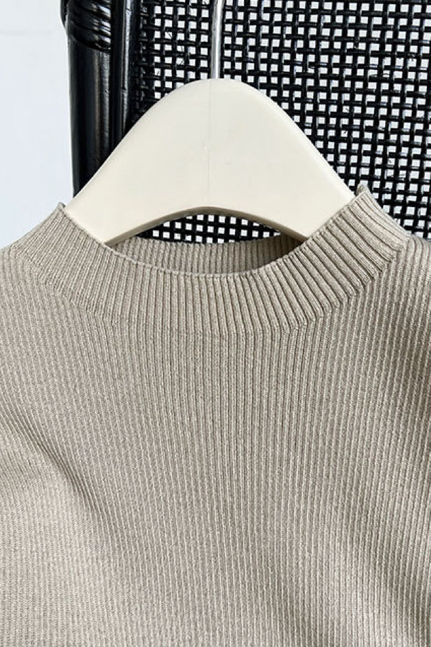 Slim-fit Wool Knit Top