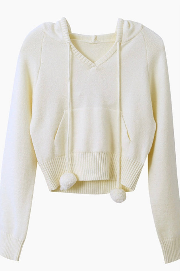 Knit Sweater Hoodie