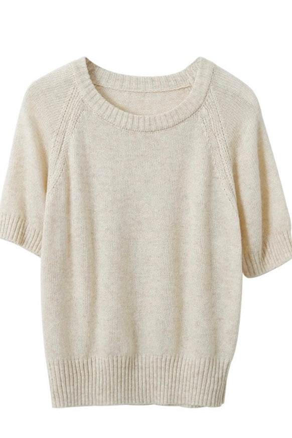 Round Collar Knit Top