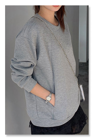 YP Style Round Neck Embroidered Sweatshirt