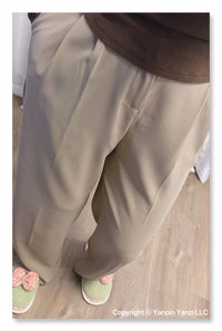 YP Style Loose-Fit Casual Suit Pants