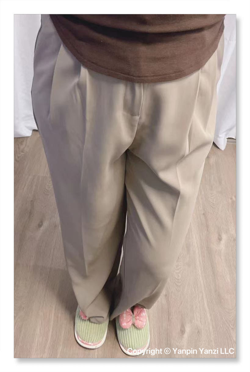 YP Style Loose-Fit Casual Suit Pants