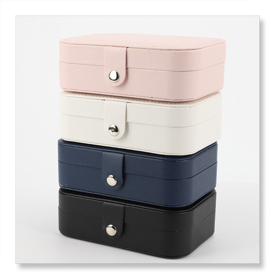 PU Leather Double-layered Jewelry Storage Box/Organizer