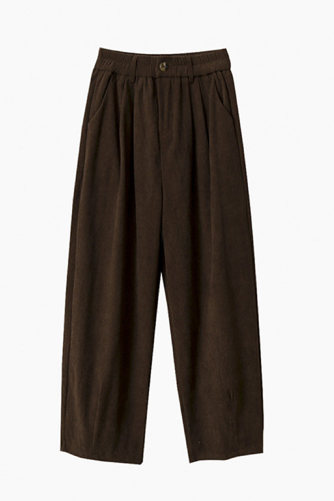 Corduroy Loose-Fit Pants