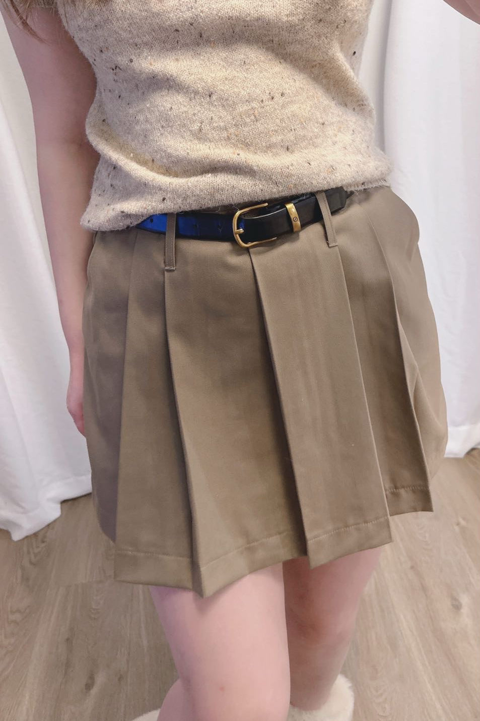 Casual Pleated Skirt