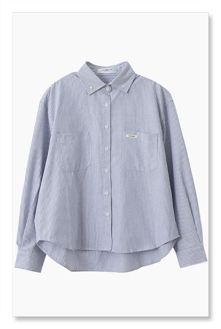 YP Style Blue Striped Shirt