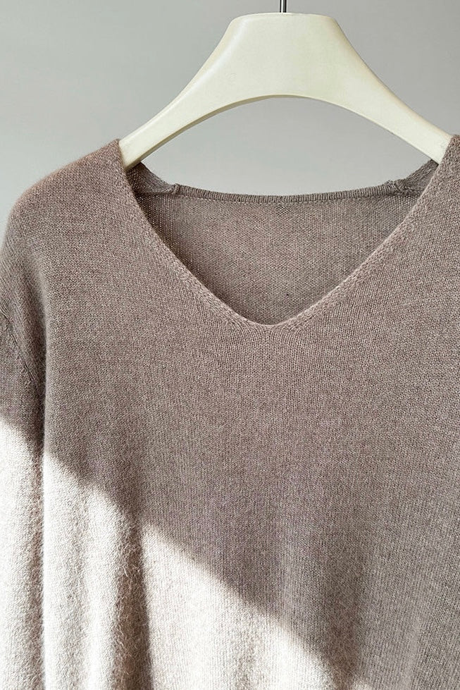 V-Neck Knit Sweater