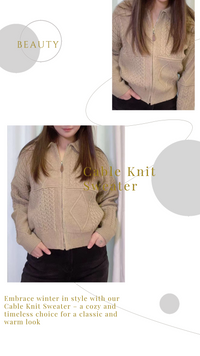 YP Style Cable Knit Sweater