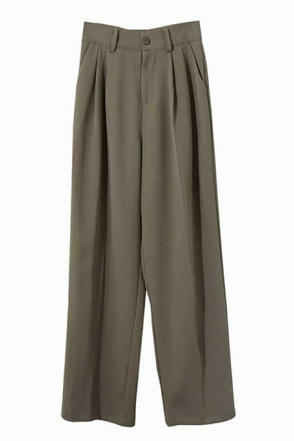 Loose-Fit Casual Suit Pants