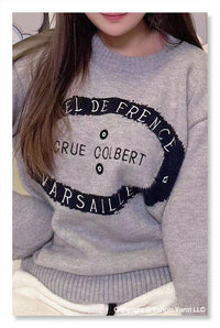 YP Style Round Neck Loose-Fit Sweatshirt