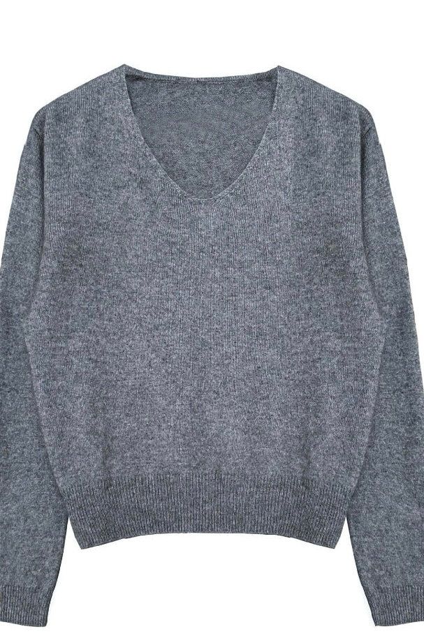 V-Neck Knit Sweater