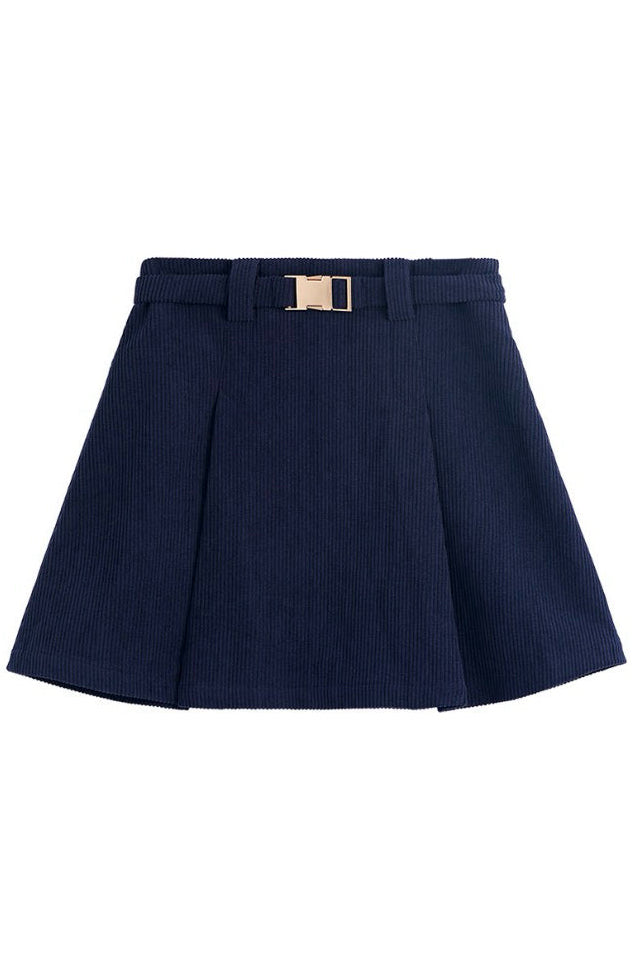 High-Waisted Corduroy Skirt