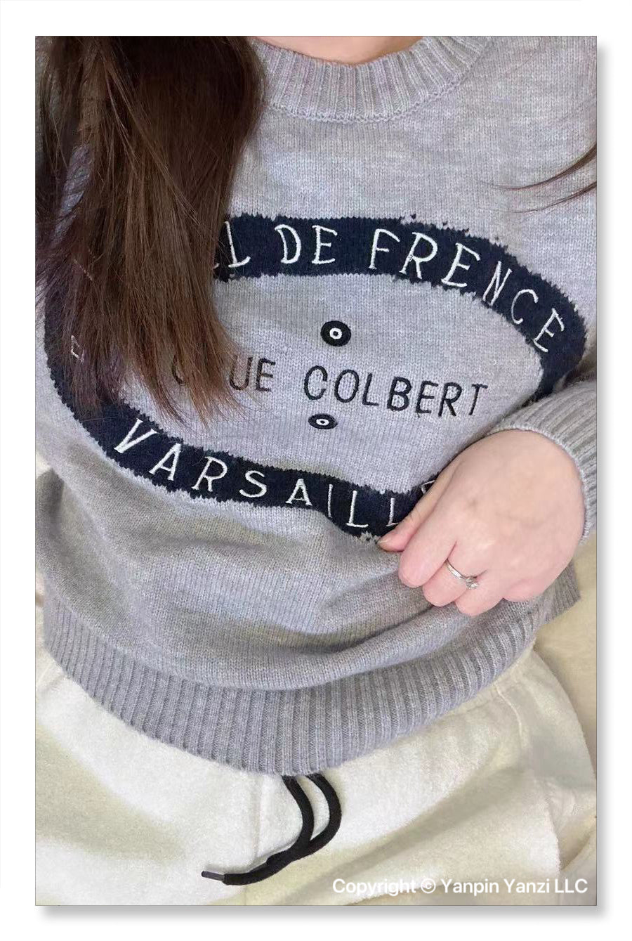 YP Style Round Neck Loose-Fit Sweatshirt