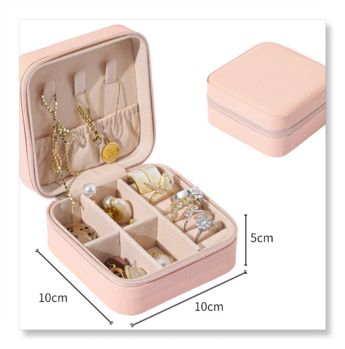 Portable Mini Jewelry Storage Box/Organizer