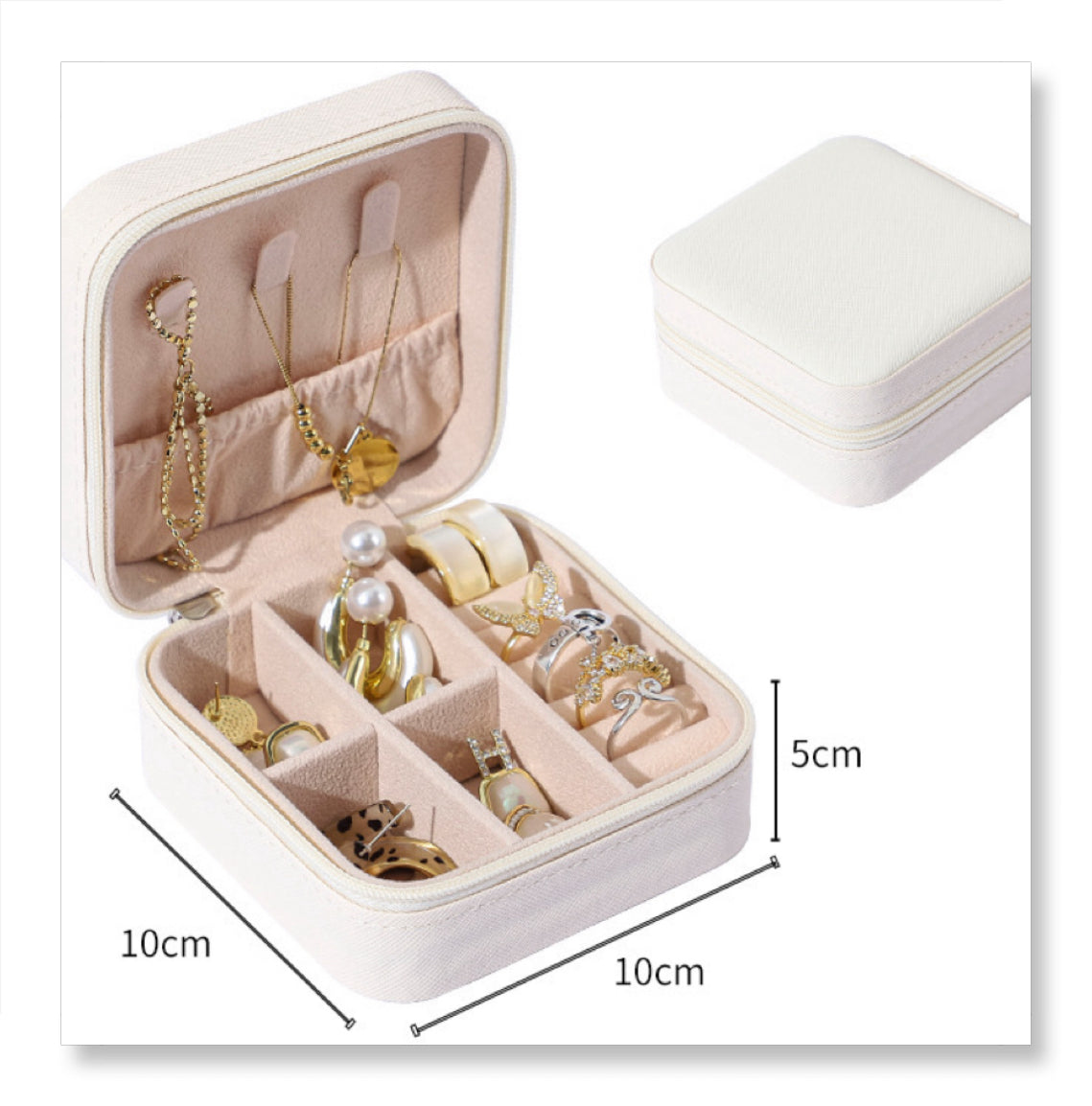 Portable Mini Jewelry Storage Box/Organizer