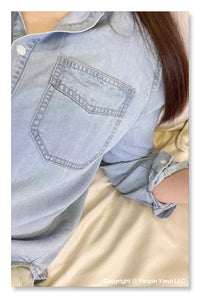 YP Style Blue Denim Shirt