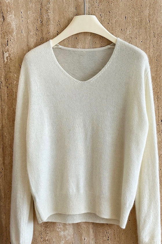 V-Neck Knit Sweater