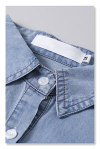 YP Style Blue Denim Shirt