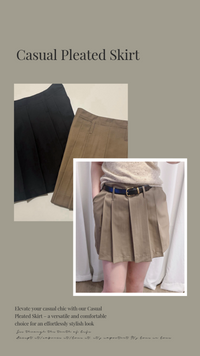 YP Style Casual Pleated Skirt