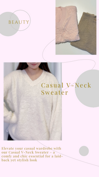 YP Style Casual V-Neck Sweater