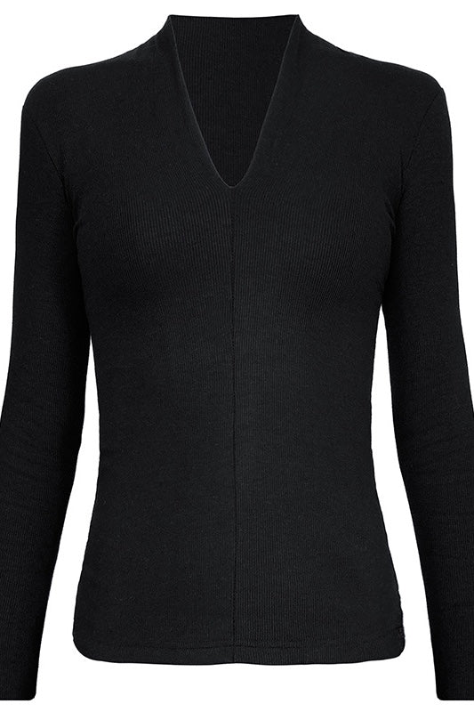 V Neck Long Sleeved Bodysuit