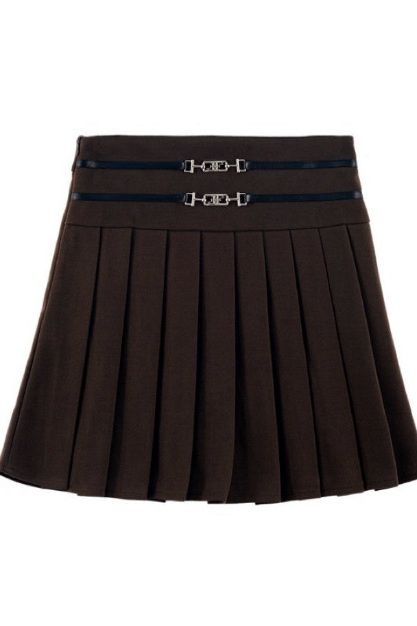 Pleated Midi Skirt