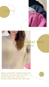 YP Style Oversize Knit Sweater