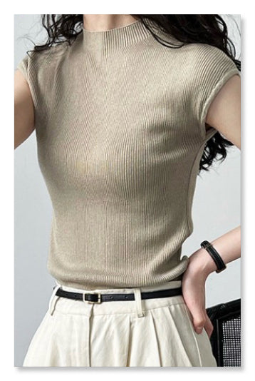 YP Style Slim-fit Wool Knit Top