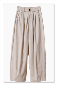 YP Style Corduroy Loose-Fit Pants