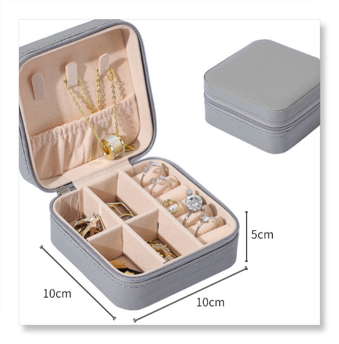 Portable Mini Jewelry Storage Box/Organizer