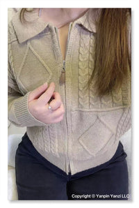 YP Style Cable Knit Sweater