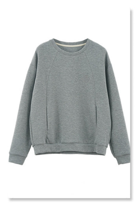 YP Style Round Neck Embroidered Sweatshirt