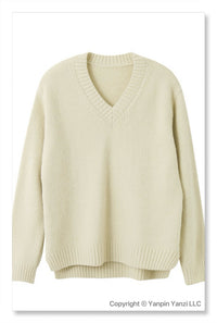 YP Style V-Neck Knit Sweater