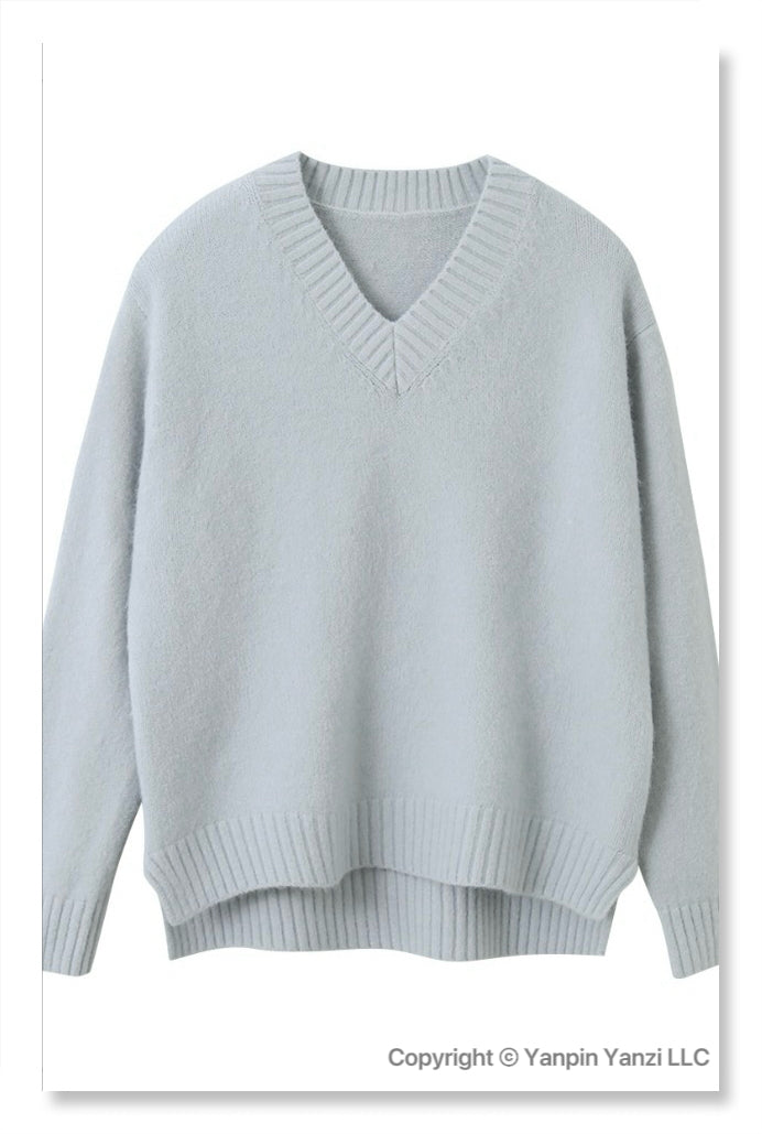 YP Style V-Neck Knit Sweater