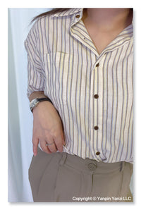 YP Style Casual Vertical Stripe Shirt